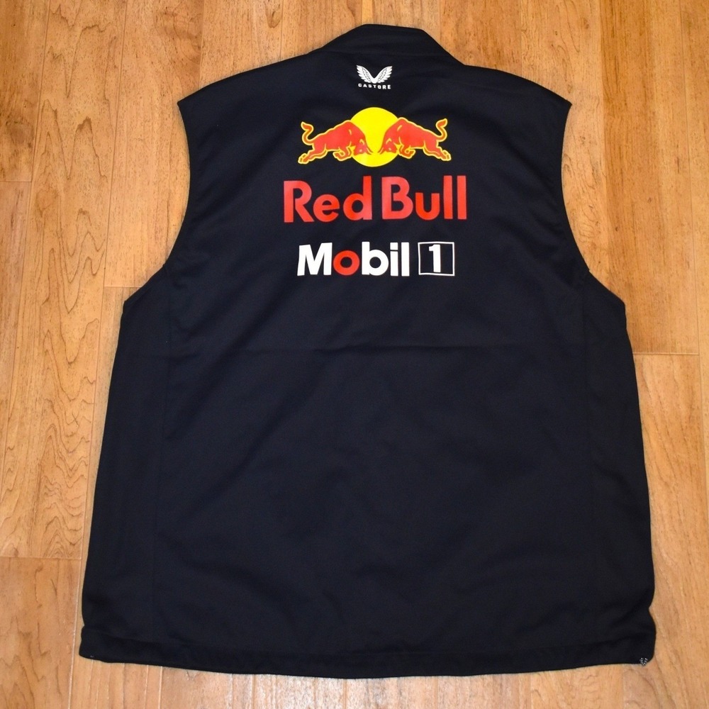 Castore Oracle Red Bull Racing Hybrid Gilet F1 Vest Night Sky Mens 3XL NEW - Picture 2 of 6